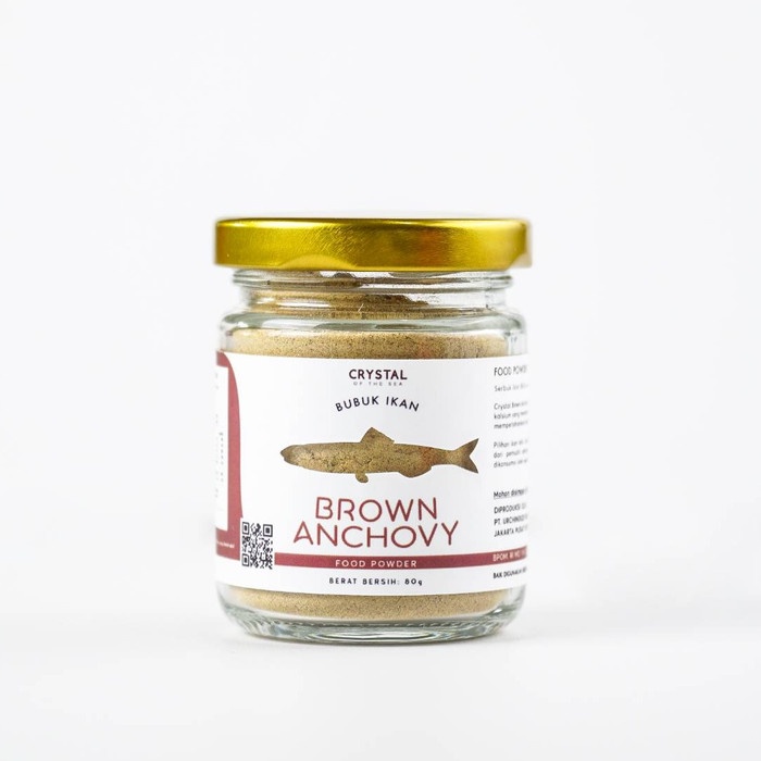 

[Ready-Stock]- (BPOM Certified) 80GR Brown Anchovy Food Powder / Bubuk Teri Jengki