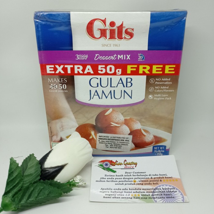 

[Ready-Tepung Instan] Gits Gulab Jamun 200gr
