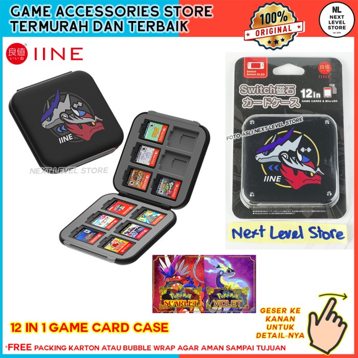 Magnetic Game Card Case Switch Pokemon Scarlet Violet IINE L749