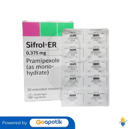 SIFROL ER 0.375 MG BOX 30 TABLET