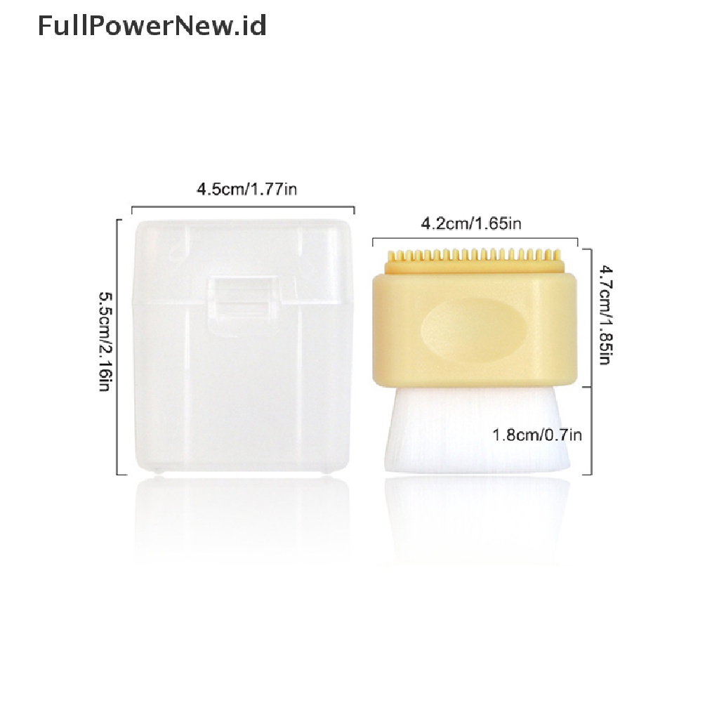 Power 1Pc Silicone Bubbler Cleaning Brushes Sikat Pembersih Wajah Dua Sisi ID
