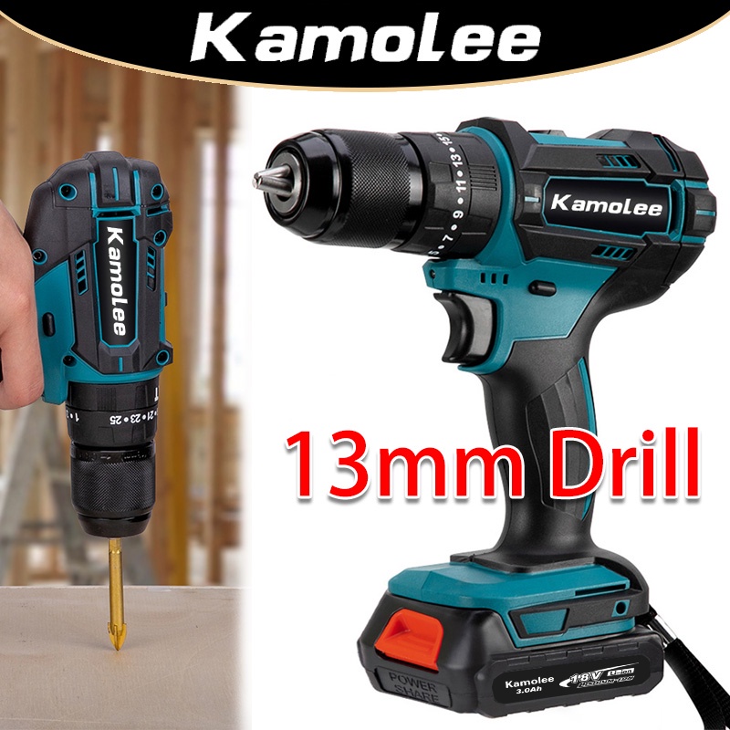 Kamolee DDF485 13mm Brushed Bor Listrik Torsi Maksimum 450N.m Brushless Isi Ulang Pengemudi Dampak B