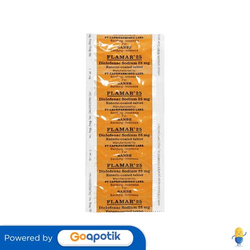 FLAMAR 25 MG STRIP 10 TABLET