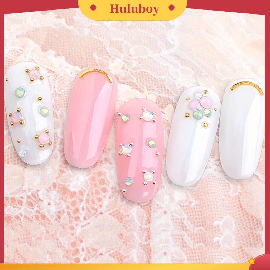 {In Stock} Nail Art Rhinestones Sparkling Pretty Dekorasi Kuku Flat Back Clear Strass Stones Untuk DIY