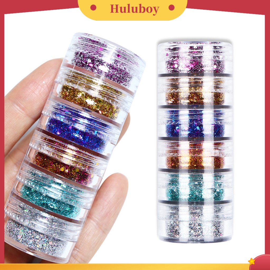 {In Stock} 1set Nail Sequin Warna Hidup Banyak Gaya PET DIY Nail Glitters Sequin Craft Nail Art Painting Gadget Perlengkapan Kecantikan