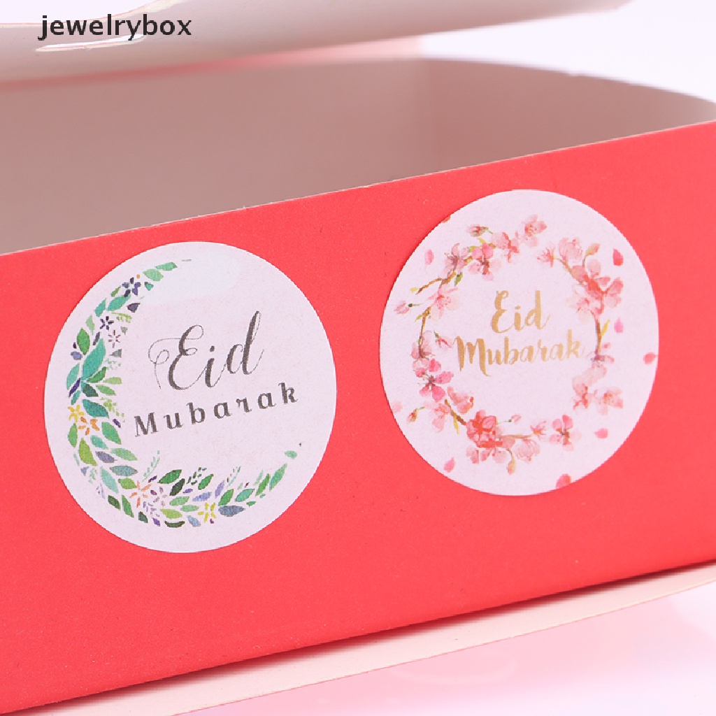 [jewelrybox] 60pcs Dekorasi Ramadhan Eid Mubarak Sticker Label Hadiah Gift Box Seal Stiker Butik