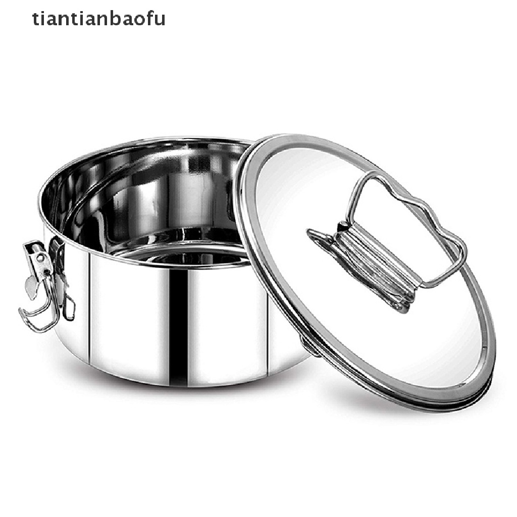 [tiantianbaofu] 1pc 304pengukus Stainless Steel Steamer Multifungsi Bulat Mengukus Kue Flan Pot Butik