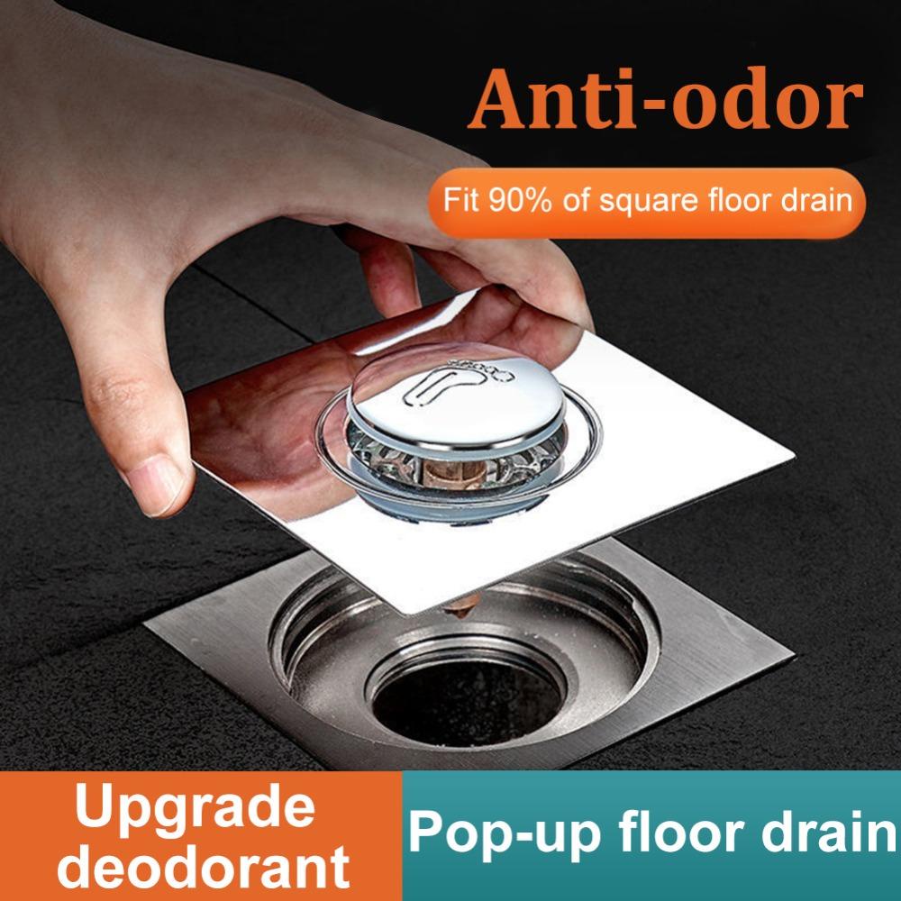 Suyo Floor Drain Pedal Kaki Berguna Shower Room Strainer Sealing Cover Saluran Air Shower