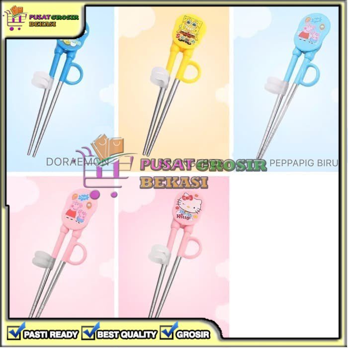 [PGB] SUMPIT ANAK KARAKTEK KARTUN FOOD GRADE STAINLESS BESI MAKAN BAYI BABY
