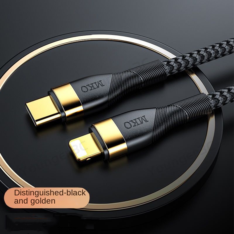 Kabel PD Pengisian Super Cepat 20W Lapis Emas Tipe C Ke Ios Kabel Data Line PD Kualitas Tinggi Untuk Perangkat i-phone