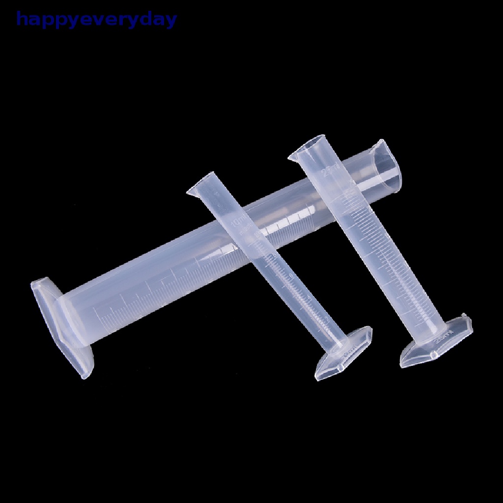 [Selamat] Tabung Ukur 10/25 /50 /100/250ML Plastik Measuring Cylinder Test Laboratorium Graduated Tube [ID]