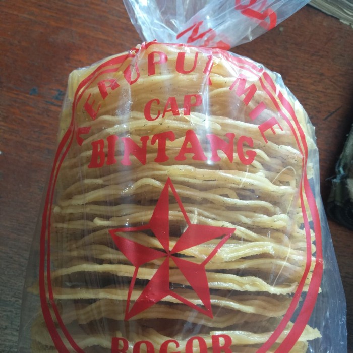 

krupuk mie Bogor cap bintang ( besar , mentah)