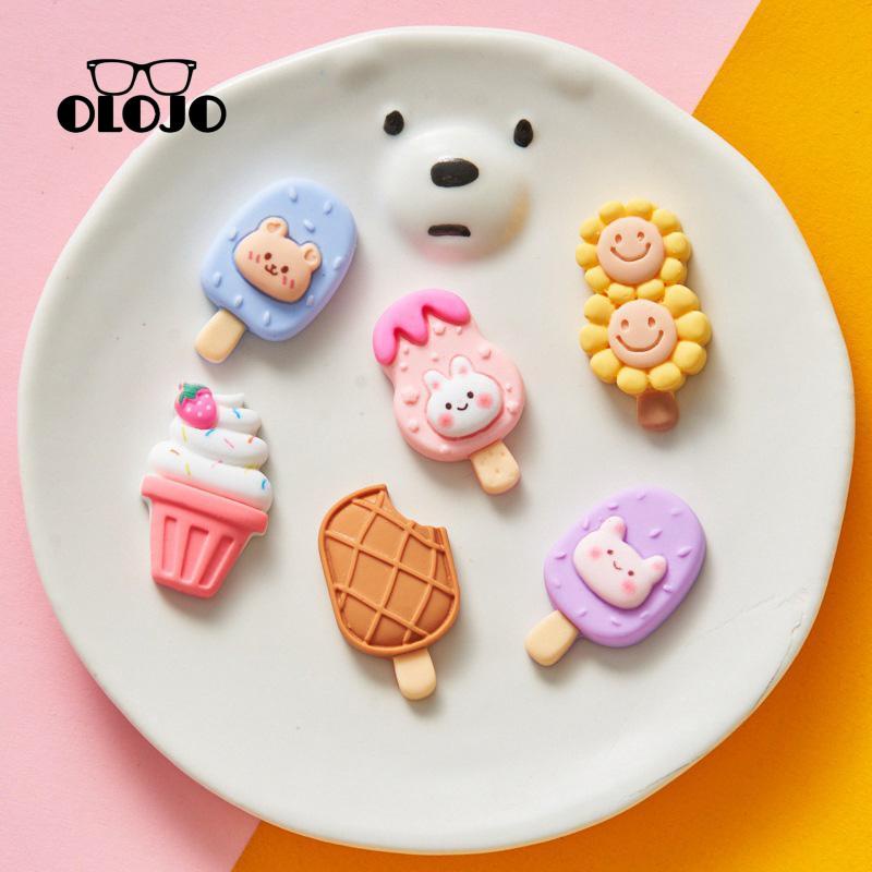 【COD】bentuk es krim Diy Perhiasan Resin Kulkas Aksesoris Cream Lem Phone Case Patch