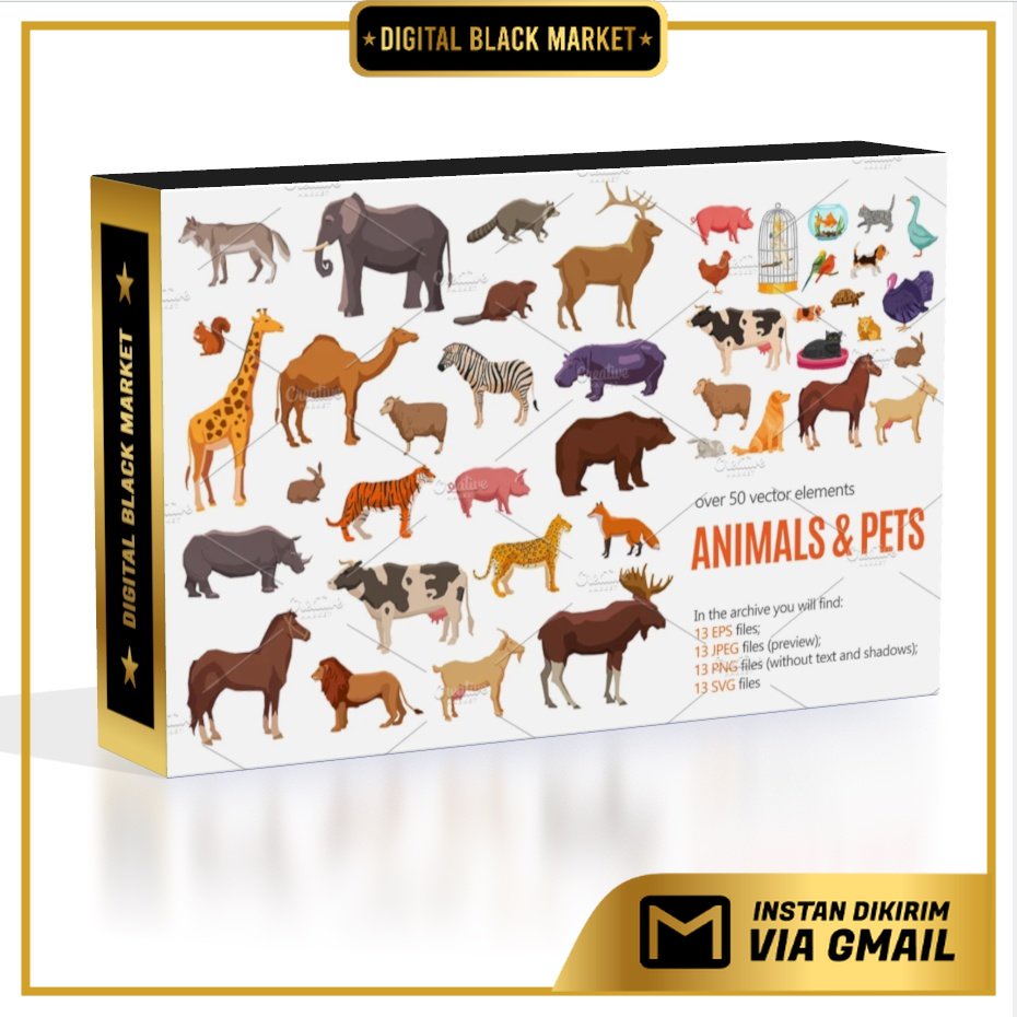 Sale! Wild Animals And Pets Set