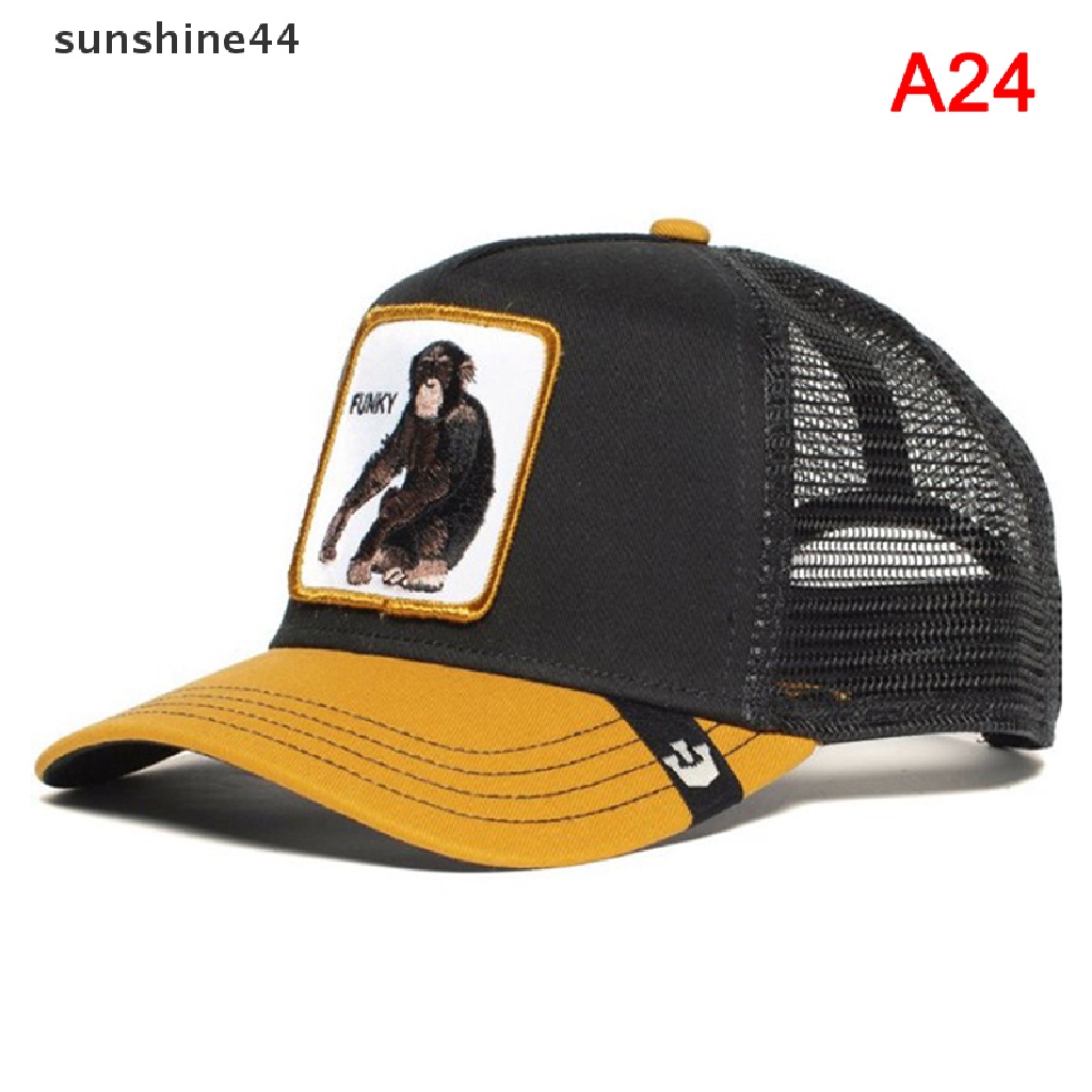 Sunshine Topi Jaring Animal Farm Trucker Topi Baseball Topi Ayah Topi Snapback ID