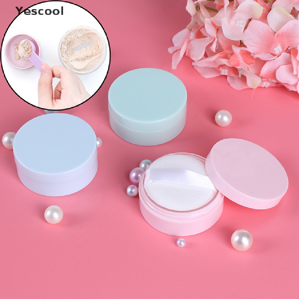 Yescool 50g Pot Longgar Kosong Dengan Saringan Wadah Jar Makeup Kosmetik Travel ID