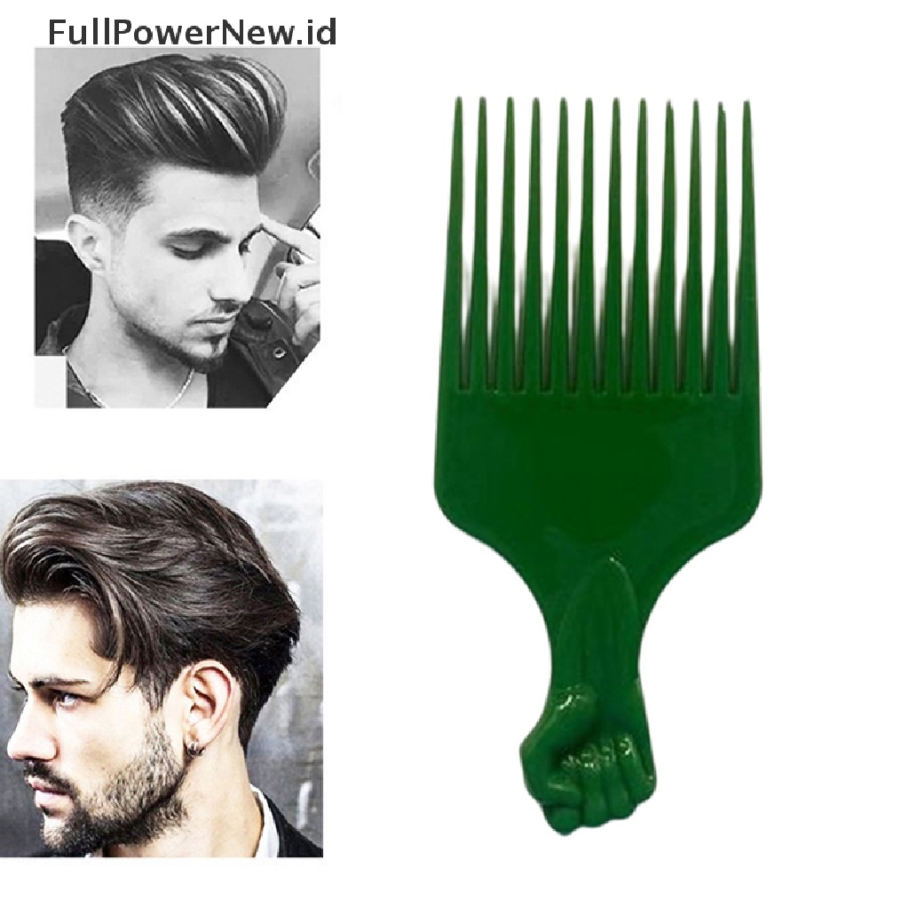 Power Wide Teeth Brush Pick Comb Garpu Sikat Rambut Insert Sisir Alat Styling Rambut Plastik ID