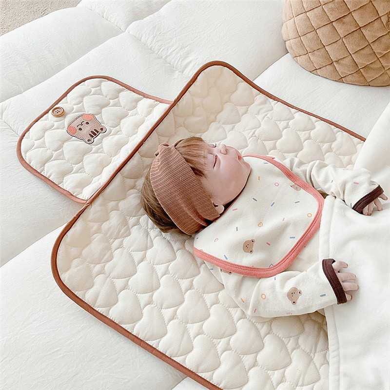 FOLDABLE DIAPERS PAD | Alas ganti popok bayi lipat | perlak ganti clutch