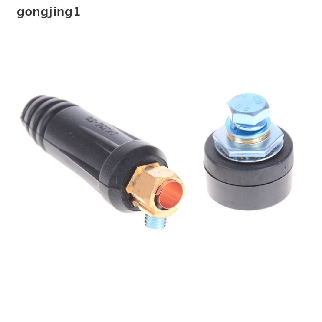 Ggg 1set DKJ35-50 Quick Fitg Male Female Konektor Plug Adaptor Mesin Las ID