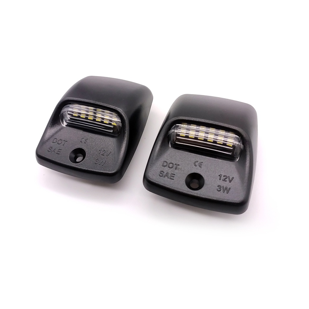 2pcs Untuk Toyota Tacoma 2005-2015 Tundra 2000-2013 Merah+Putih Lampu Plat Nomor LED Plat Lampu