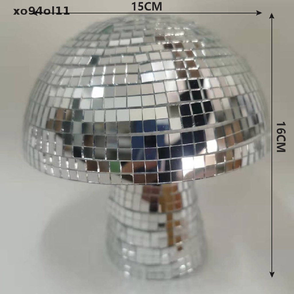 Xo Mushroom Disco Ball Mirror Bola Reflektif Untuk Dekorasi Meja Kamar Pesta Pernikahan OL