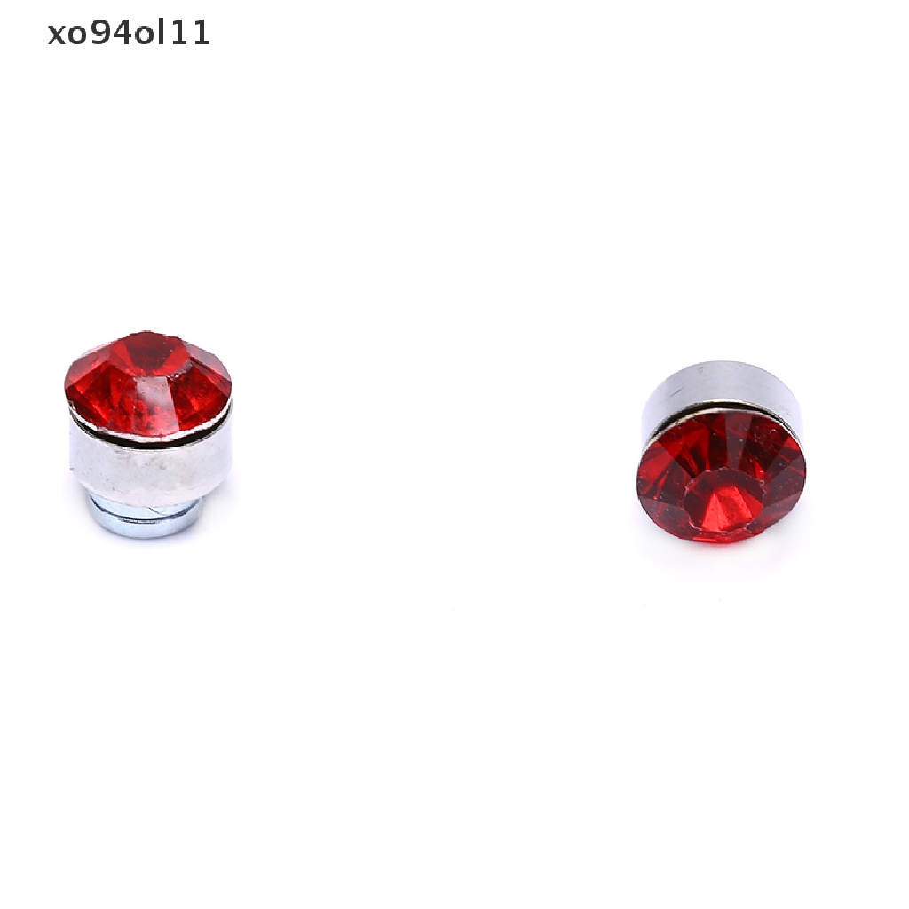 Xo 24Pcs/Set Magnetik Non Klip Bulat Berlian Imitasi Stud Earrings Jewelry OL
