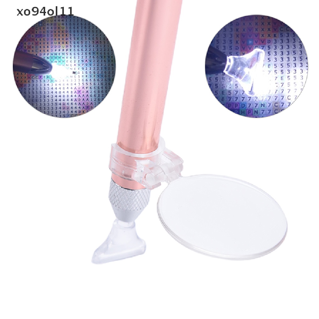 Xo Diamond Paing Pen Lighg Point Drill Pen Dengan Kaca Pembesar Alat Kerajinan OL