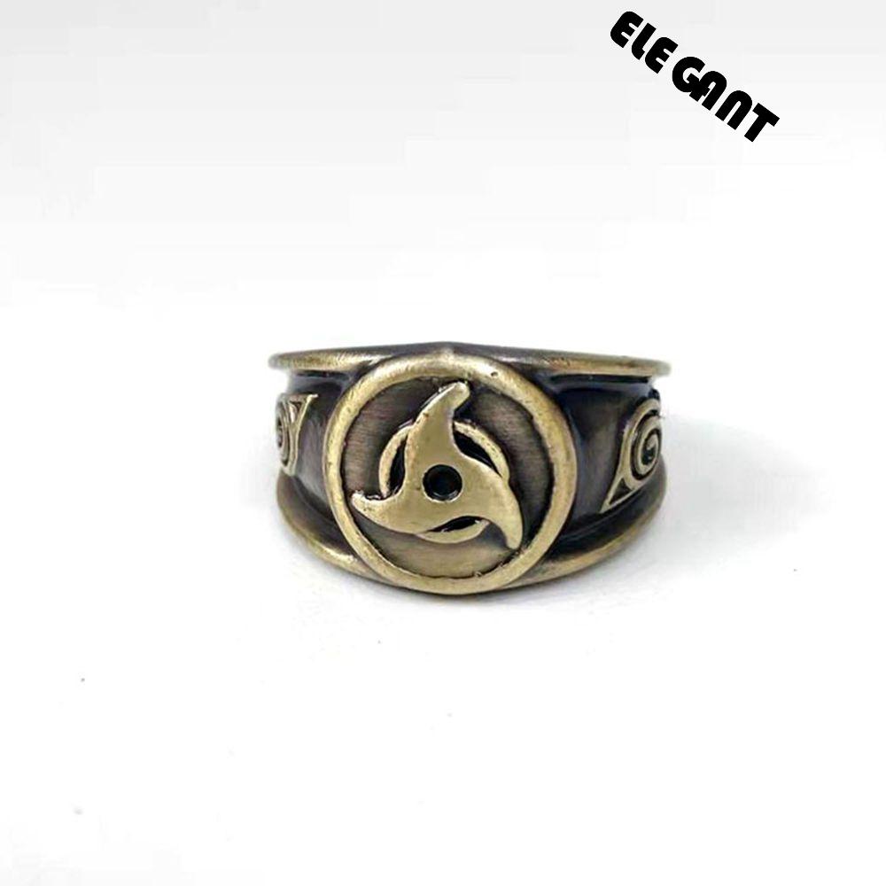 [Elegan] Cincin Naruto Unik Unisex Sasuke Itachi Ninja Naruto Cincin Set Anime Fans Hadiah Pria Wanita Anime Ring