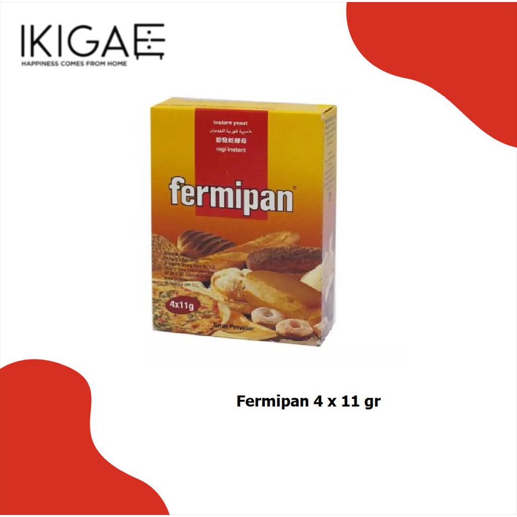 

Ragi Fermipan / Ragi Instant Dry Yeast / Ragi kering 11gr x 4 sachet