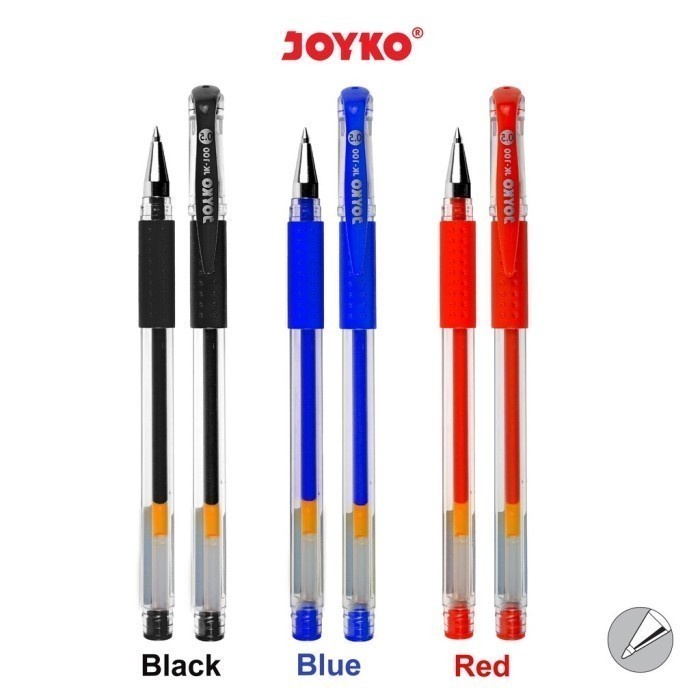 

Pena Joyko Gel Pen Jk100 hitam dan biru - Hitam