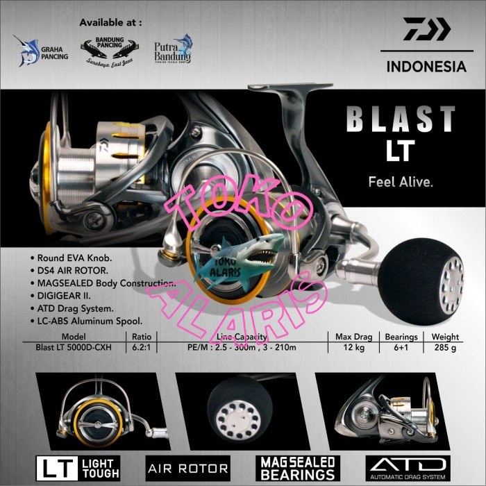 REEL DAIWA BLAST SPINING