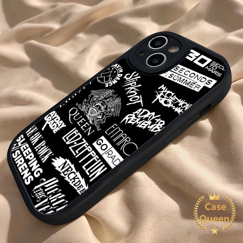 Casing Ponsel Tahan Guncangan Kompatibel Untuk iPhone 7Plus XR XS X Max11 13 12 14 Pro Max 7 8 6 6s Plus SE 2020 Lembut Tpu Fashion Surat Grafiti Cover