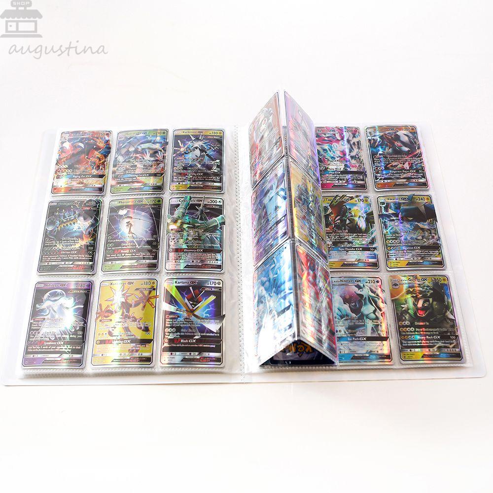 Augustina Buku Album Kartu Pokemon 412pcs Model Map Binder 9 Saku