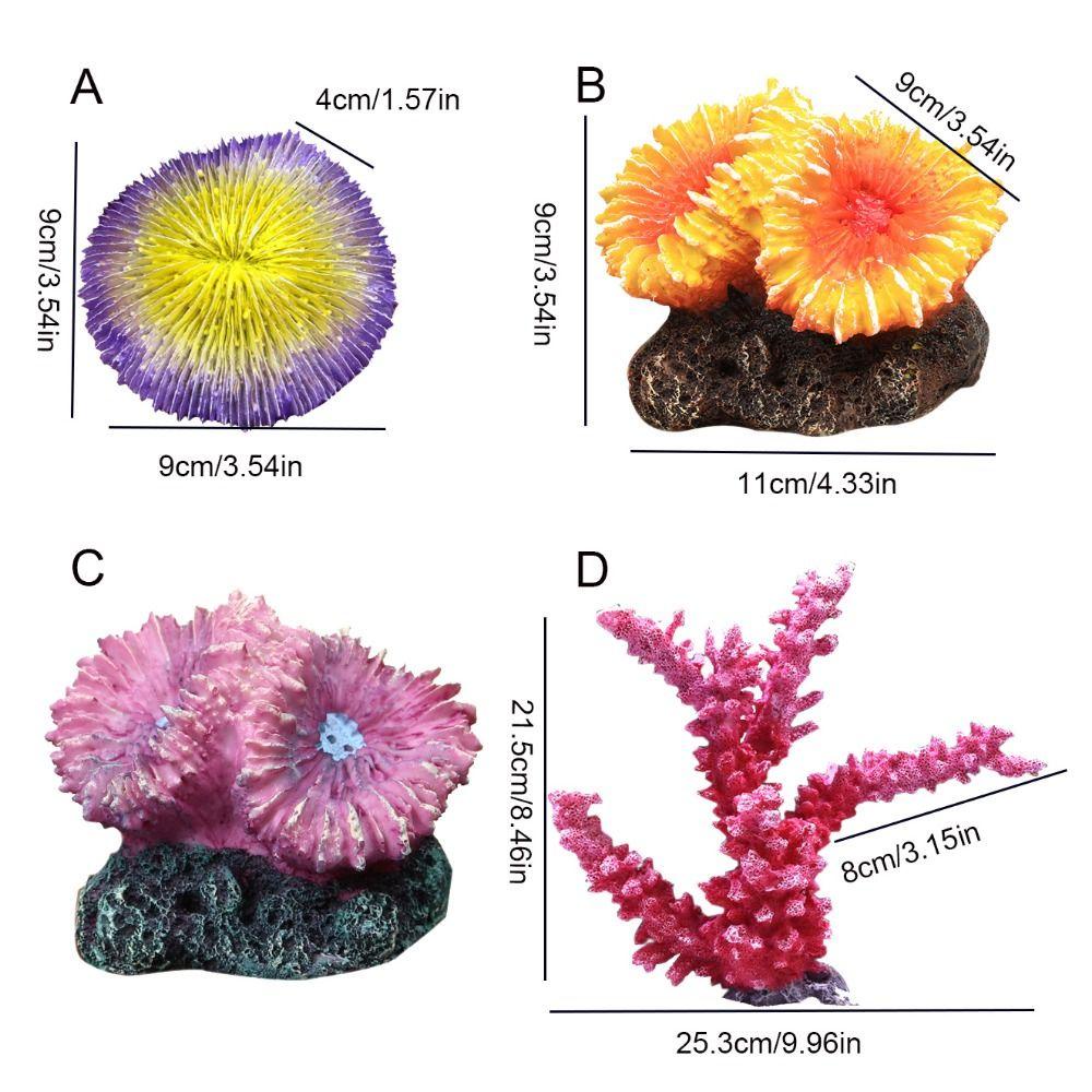 [Elegan] Tanaman Karang 1PC Warna-Warni Untuk Dekorasi Tangki Ikan Palsu Manusia Hidup Hiasan Bawah Air