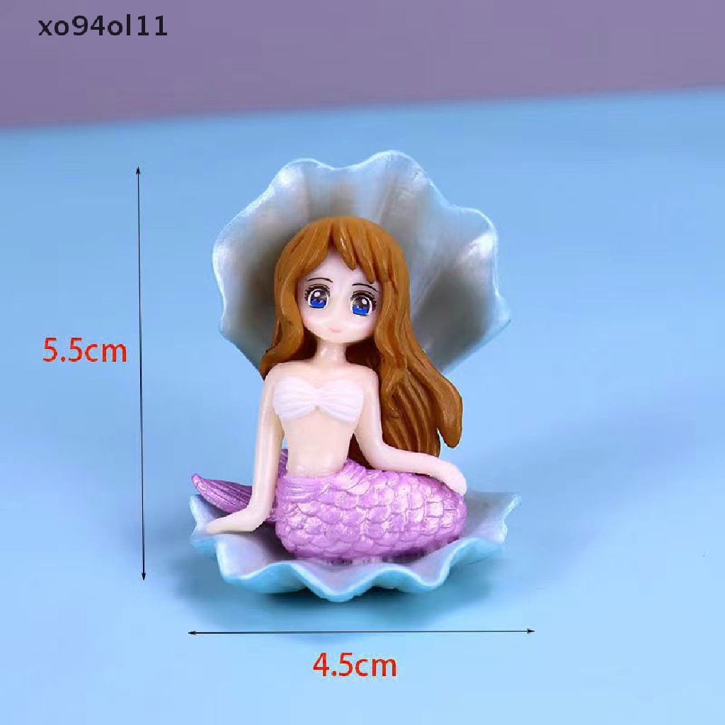 Xo Aquarium Ornamen Mermaid Resin Ornamen Kreatif Kartun Aquarium Ikan Lansekap Dekorasi OL