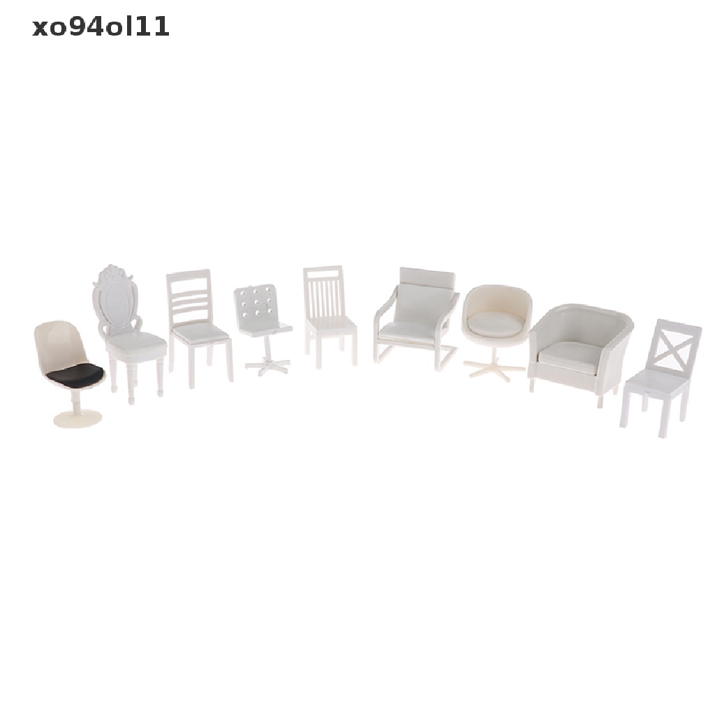 Xo 1: 20rumah Boneka Miniatur Furniture Kursi Sofa Stool Model Boneka Dekorasi Rumah Mainan OL