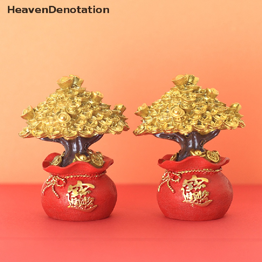 [HeavenDenotation] Chinese Feng Shui Decor Pohon Uang Untuk Kekayaan Dan Keberuntungan Berkah Tas Hiasan Meja Hiasan Kue Dekorasi Rumah Hadiah Untuk Kekayaan Dan Keberuntungan HDV