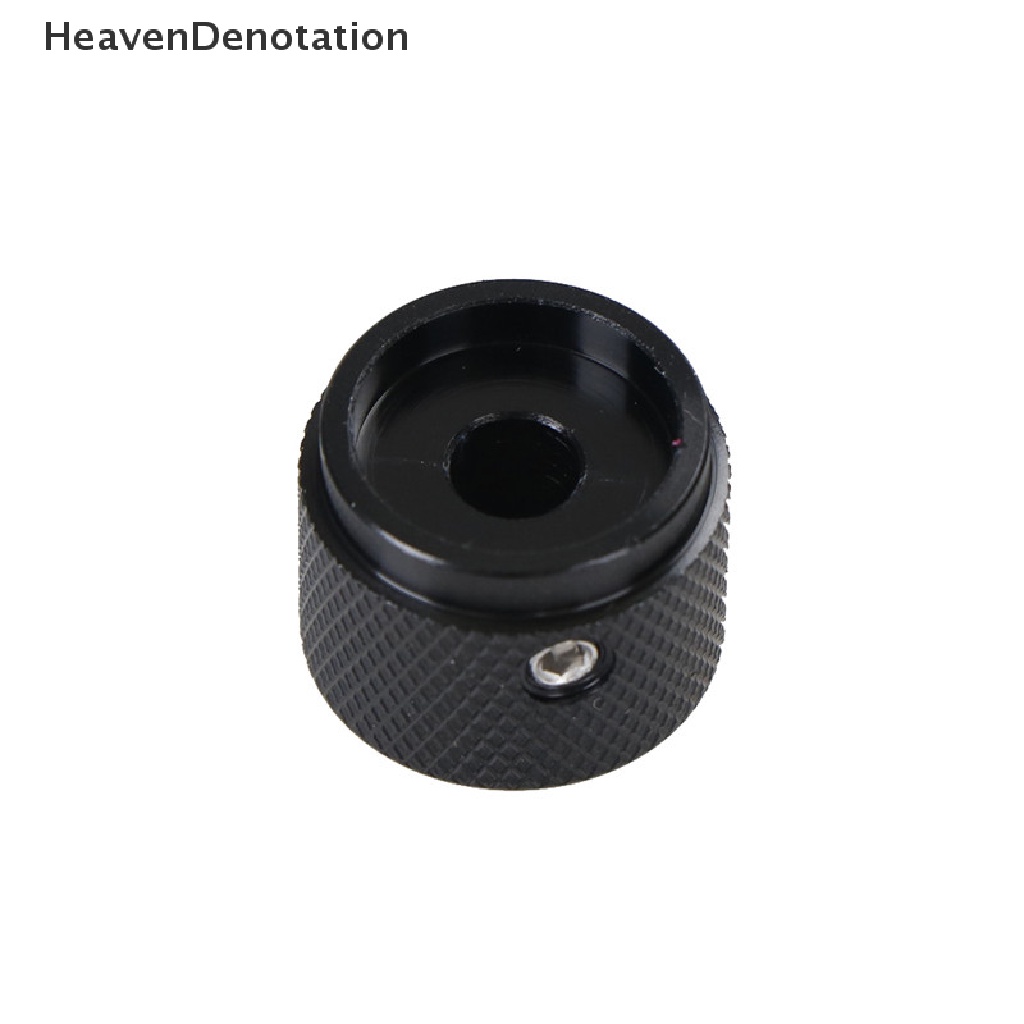 [HeavenDenotation] Dia Knob Potensio Kontrol Putar Aluminium Hitam 20mm x 15.5mm HDV