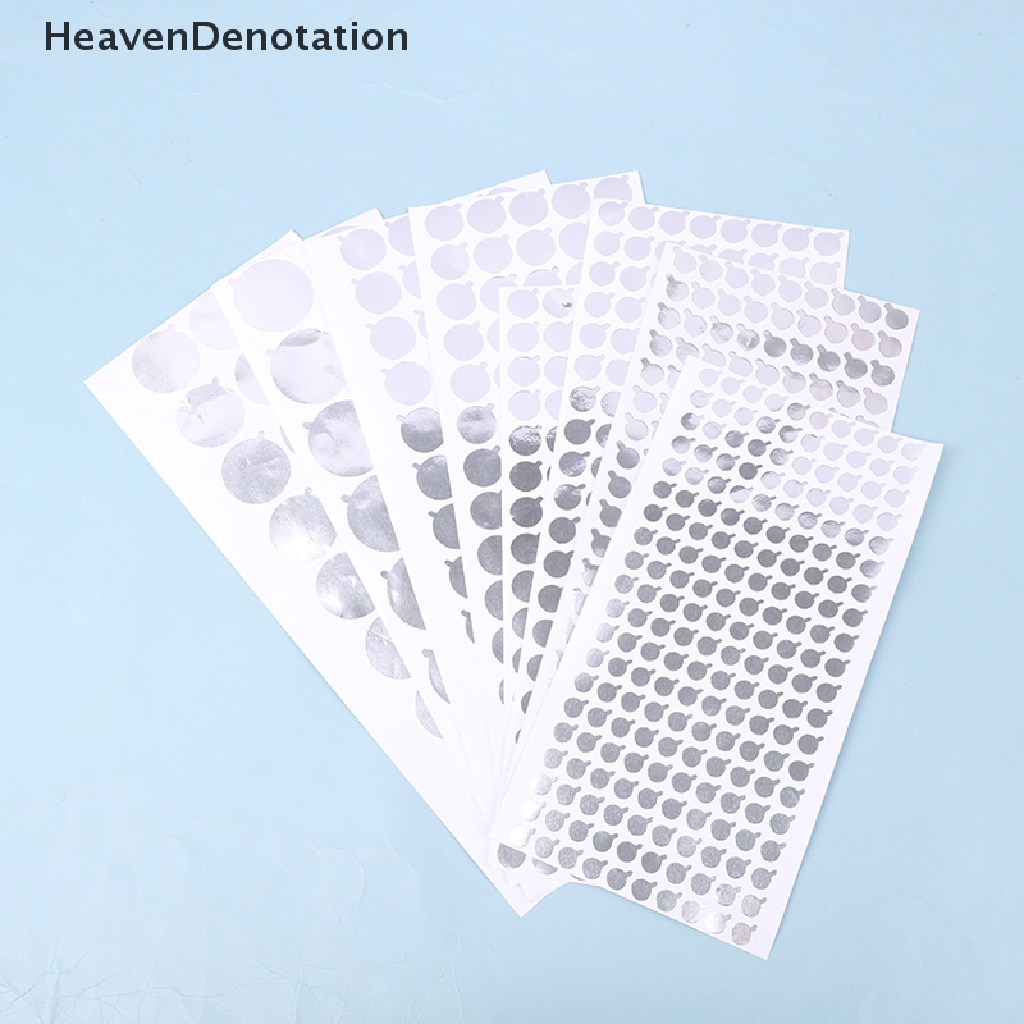 [HeavenDenotation] 2set Stiker Sealing Aluminium Foil Untuk Stiker Perekat Segel Mulut Tabung Lembut HDV