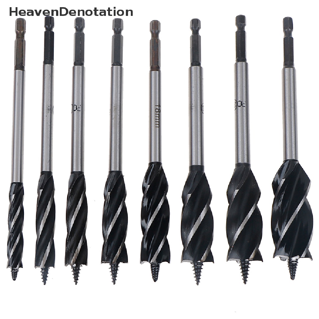 [HeavenDenotation] 10-25mm Twist Drill Bit Set Kayu Fast Cut Auger Carpenter Joiner Alat HDV