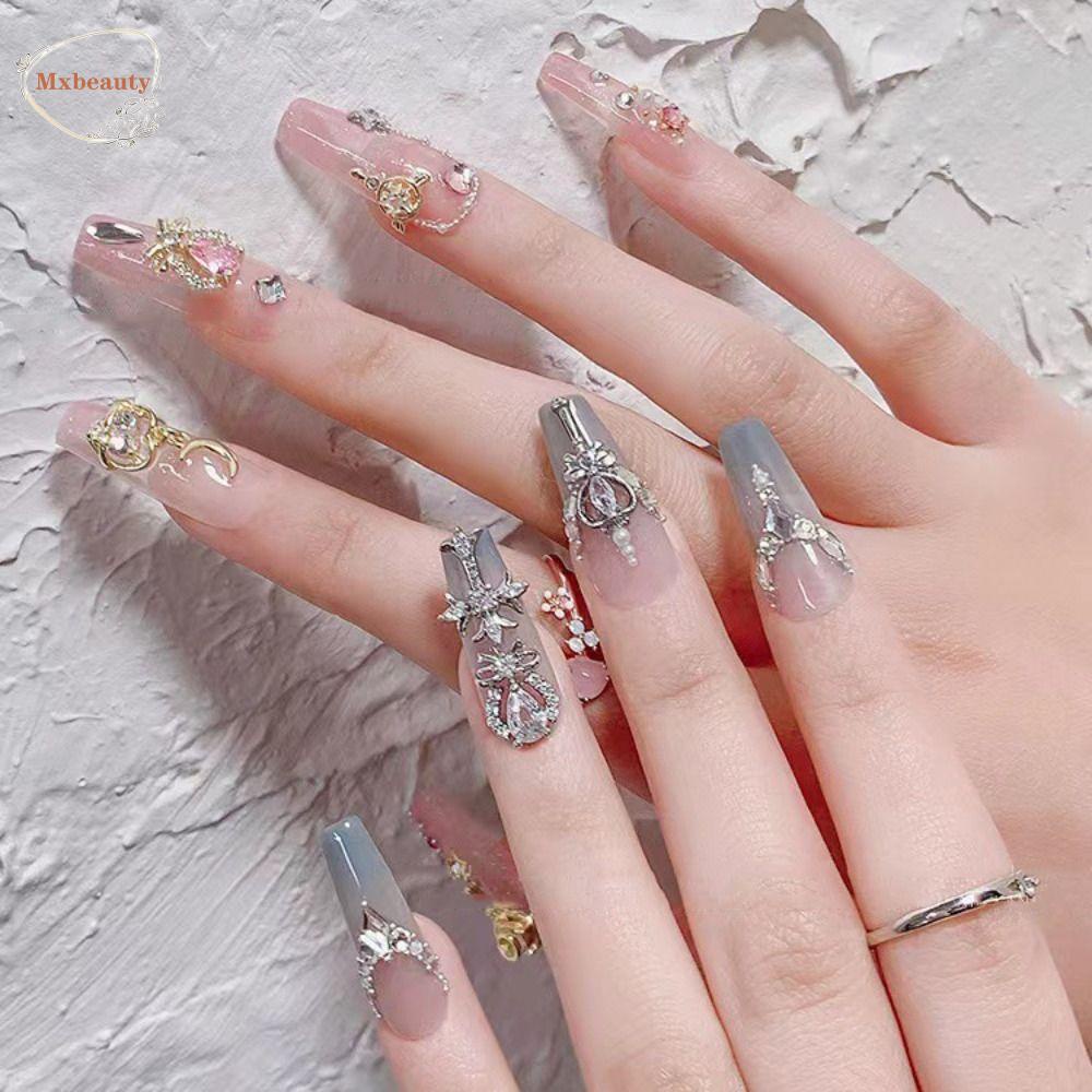 Mxbeauty Nail Art Dekorasi Rhinestones Handmade Craft Zirkon Manikur Aksesoris