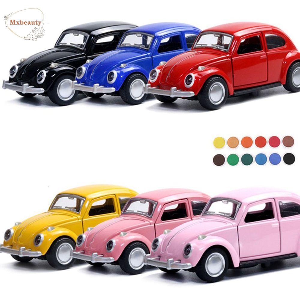 Mxbeauty Mainan Model Mobil Mini Retro Ornamen Kue Dekorasi DIY Rumah Mainan Conveni Miniatur Sarana Transportasi Pull Back Model Mobil