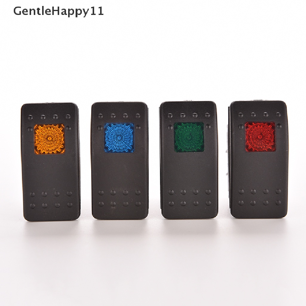 Gentlehappy 12V 20A WATERPROOF BAR ARB CARLING ROCKER TOGGLE SWITCH Lampu LED Mobil Perahu id