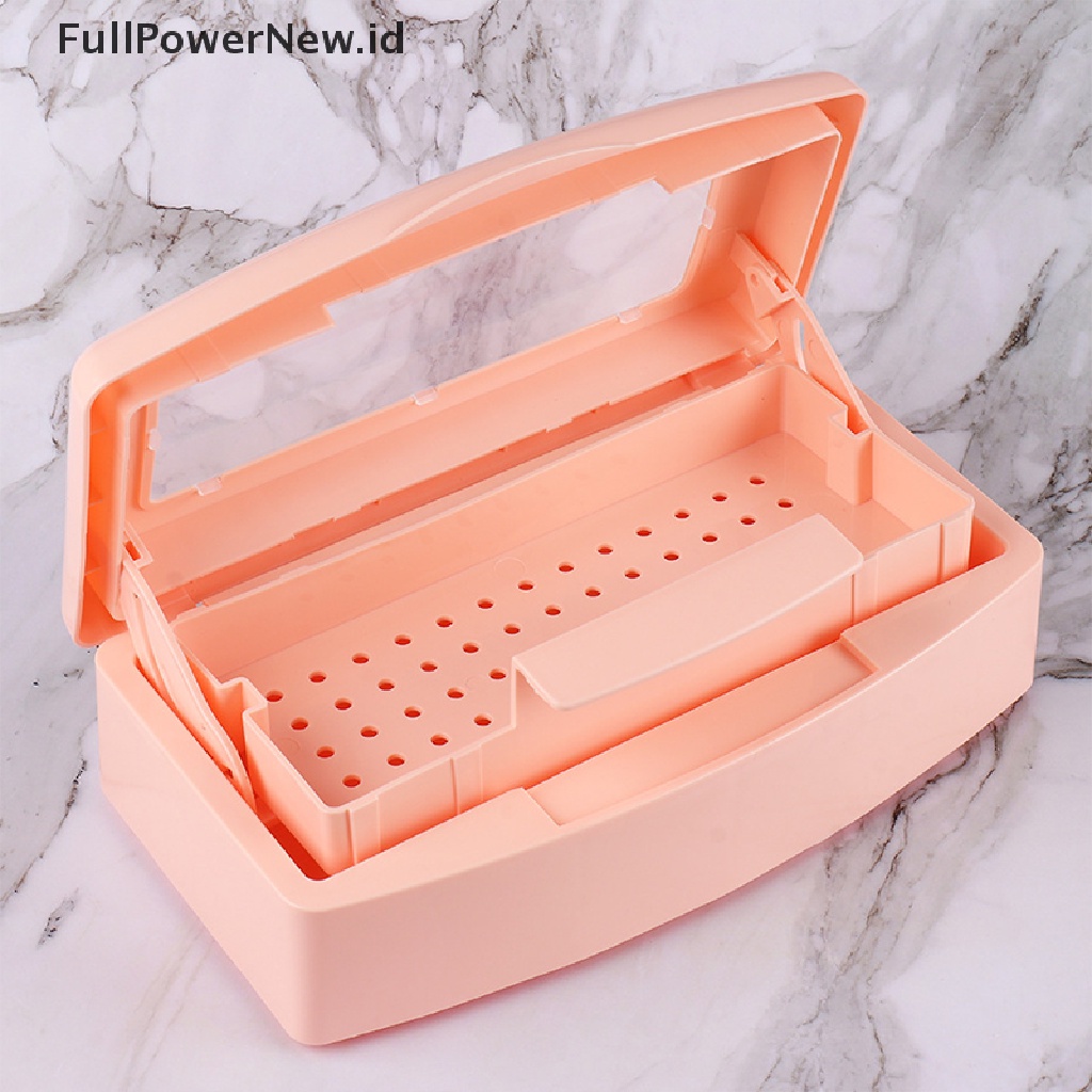 Power 1PC Tray Steril Kuku Desinfeksi Pedicure Manicure Box Nails Art Box ID