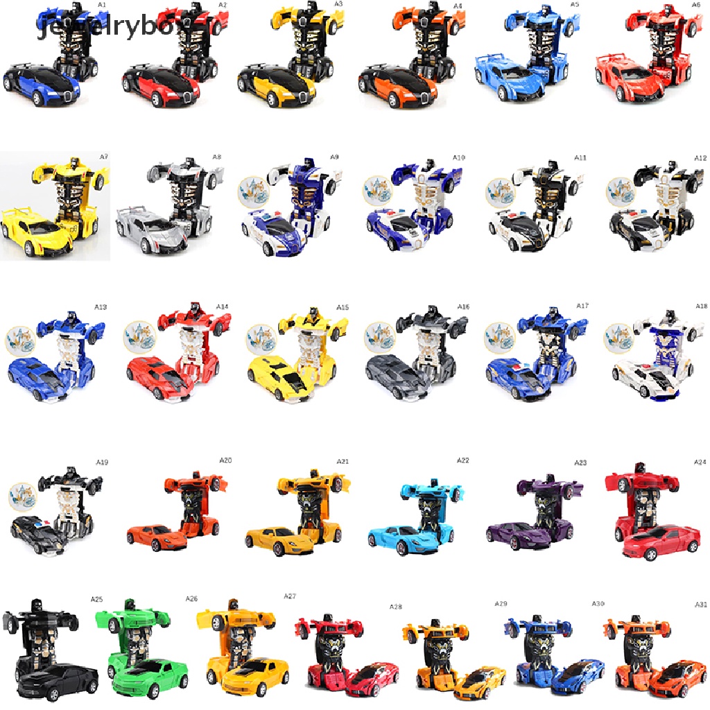 [jewelrybox] 1pc 1: 36 Robot Transformasi Mainan Anak Robot Mobil Deformasi Luar Ruangan Butik