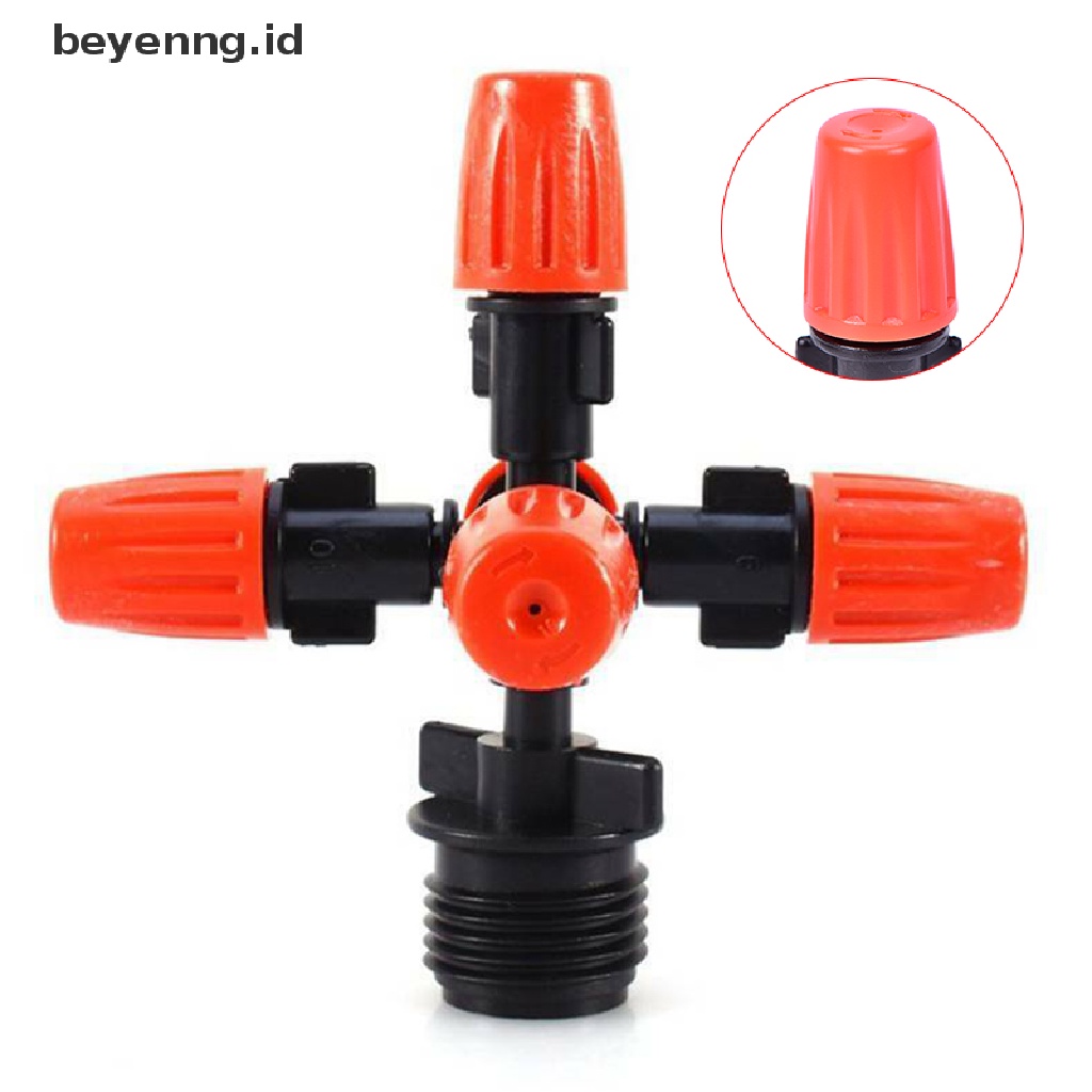 Beyen Sprinkler Taman Irigasi Kabut Kabut 5-head Nozzle 1per2 &quot;Moung Adaptor ID