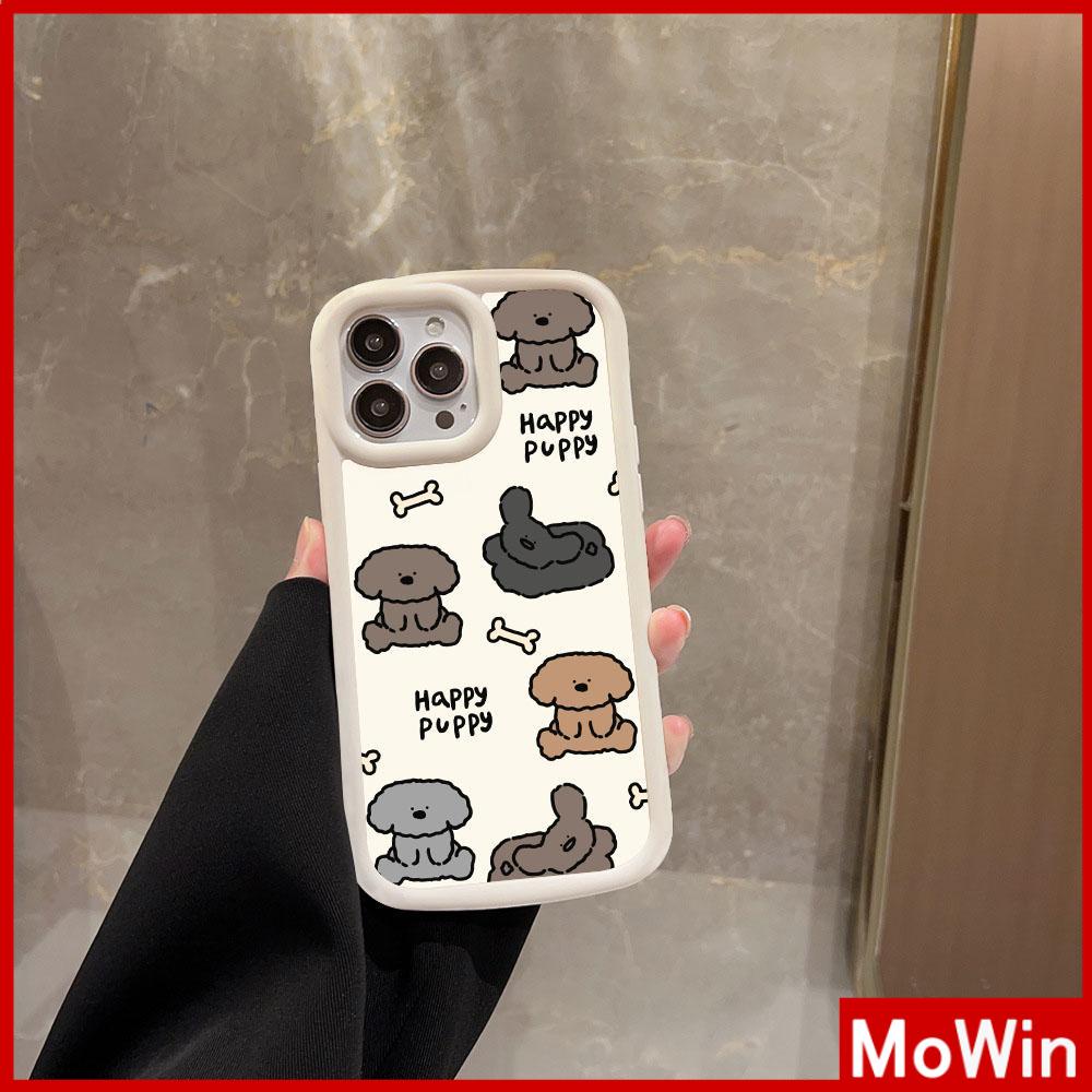 For iPhone 14 Pro Max iPhone Case Matte TPU Soft Case Black Beige Shockproof Protection Camera Cute Animal Dog Compatible with iPhone 13 Pro max 12 Pro Max 11 xr xs max 7Plus