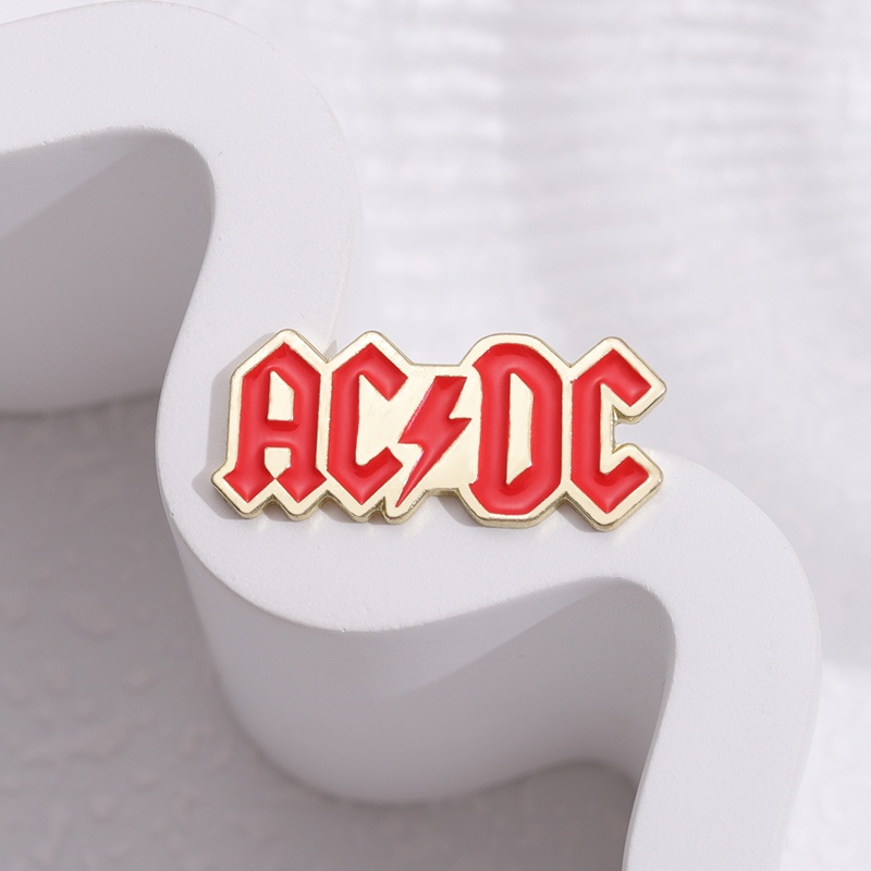 Acdc Bros Band Rock Lencana Retro Heavy Metal Musik Kipas Hadiah Aksesoris Pakaian