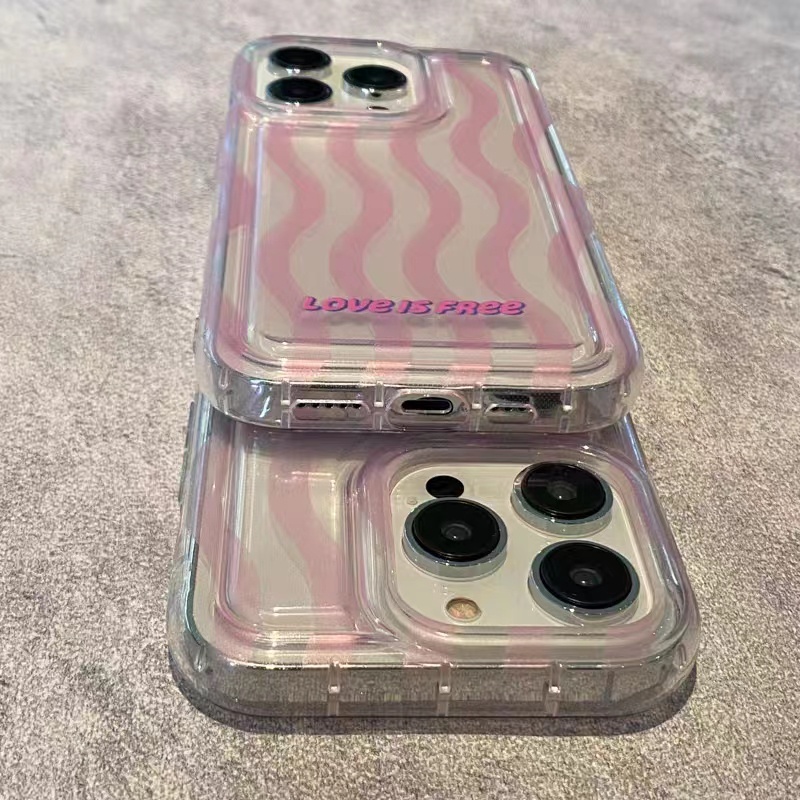 IPHONE Cocok Untuk Iphone14 14pro 14plus 13 13mini 13pro 13prm iPhone12 7Plus 8Plus Xr XS 13 12mini Pro Max Empat Sudut Casing Ponsel Transparan Tahan Guncangan