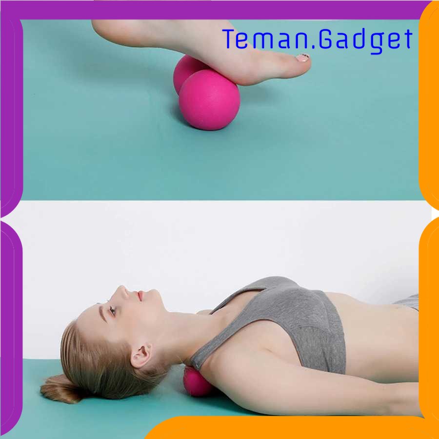 TG - OLR Mertrava Alat Bantu Yoga Peanut Massage Foam Block Roller Ball 8x16cm - D335